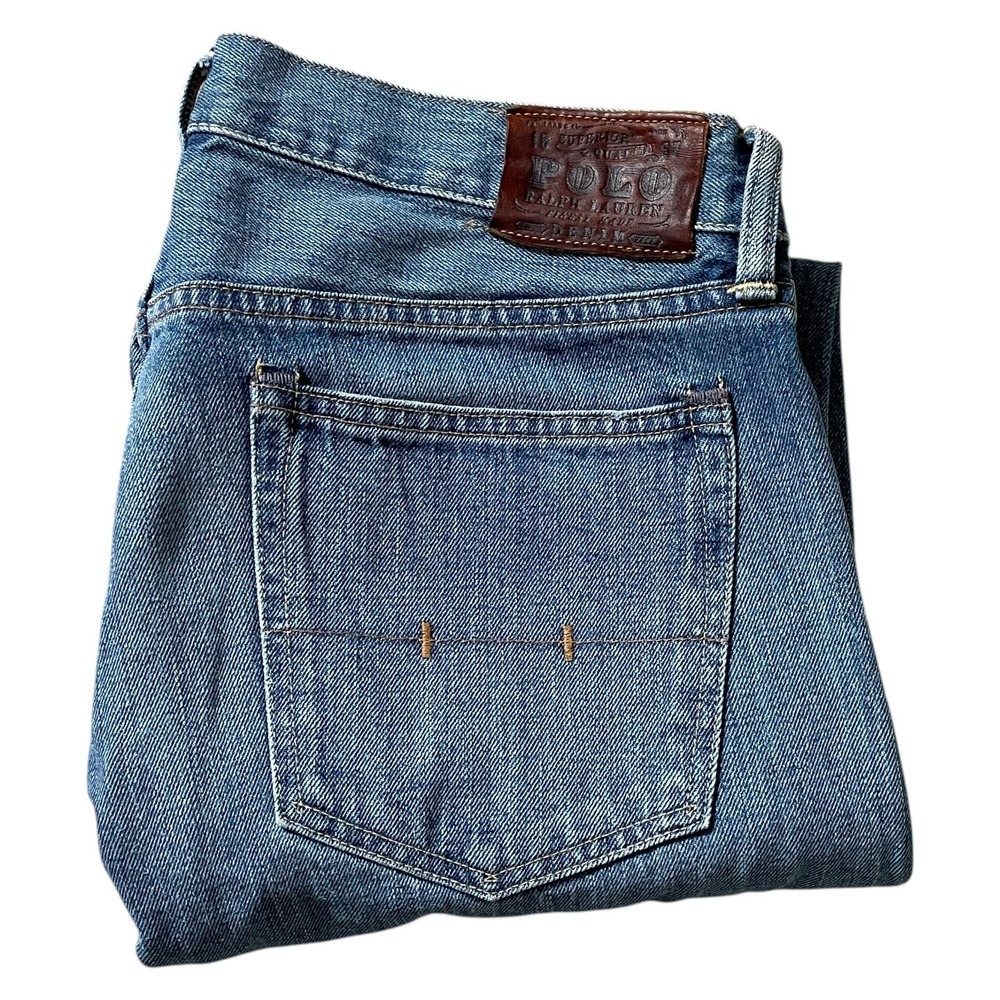 Ralph Lauren Polo Jeans Men's 34 x 30 Classic 867 Light Wash Very Clean Jeans!